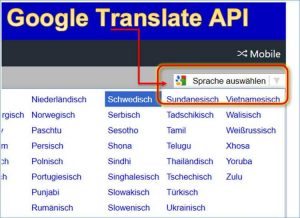 Google Website translator