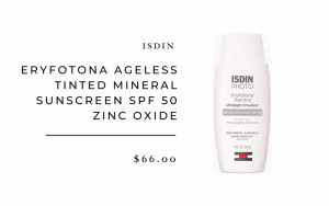 ISDIN Eryfotona Ageless Tinted Mineral Sunscreen SPF 50 Zinc Oxide