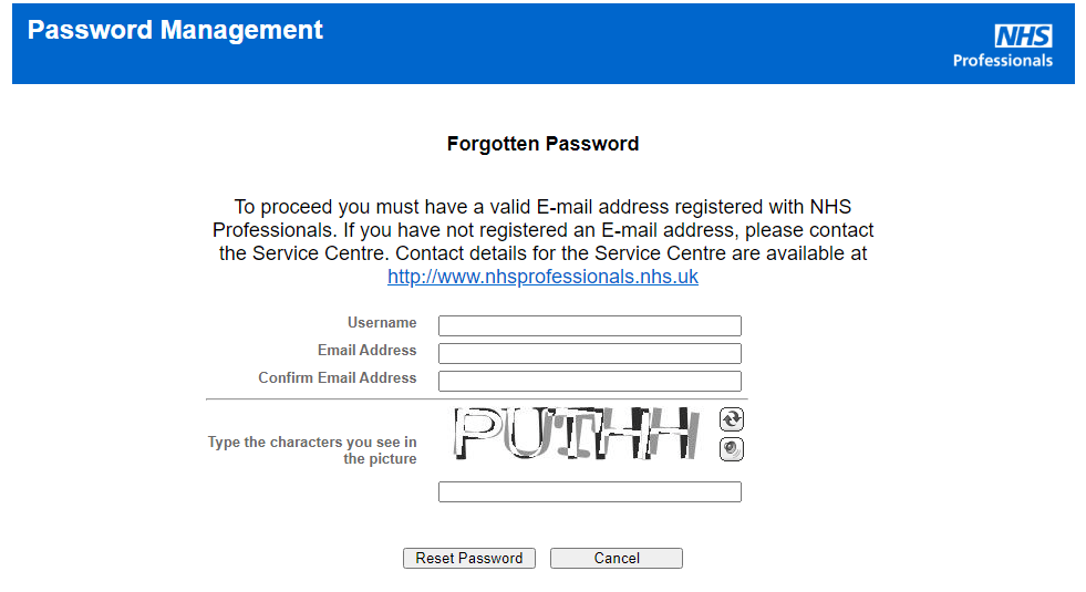 NHSP Login