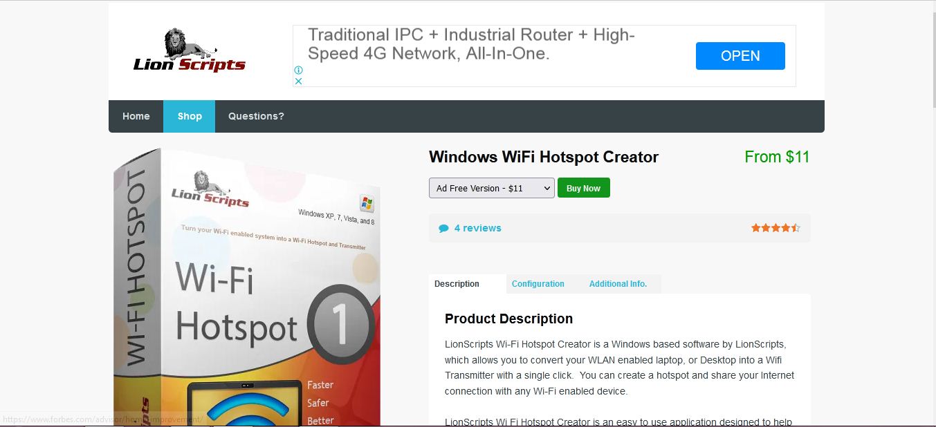 LionScripts WiFi Hotspot Creator