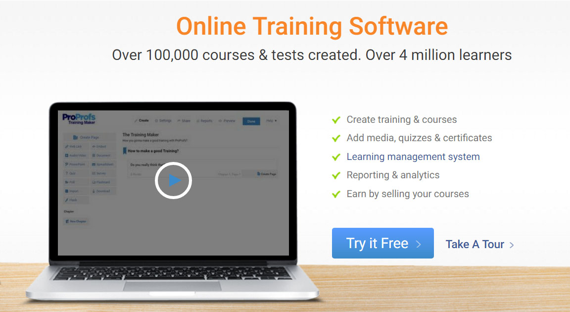 ProProfs Employee Training Software