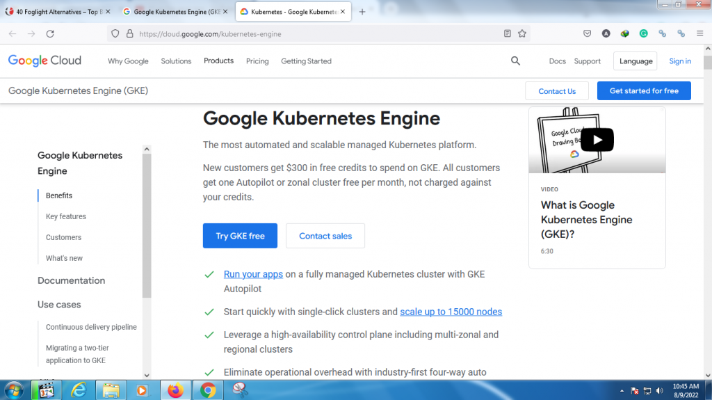 Google Kubernetes Engine (GKE) 