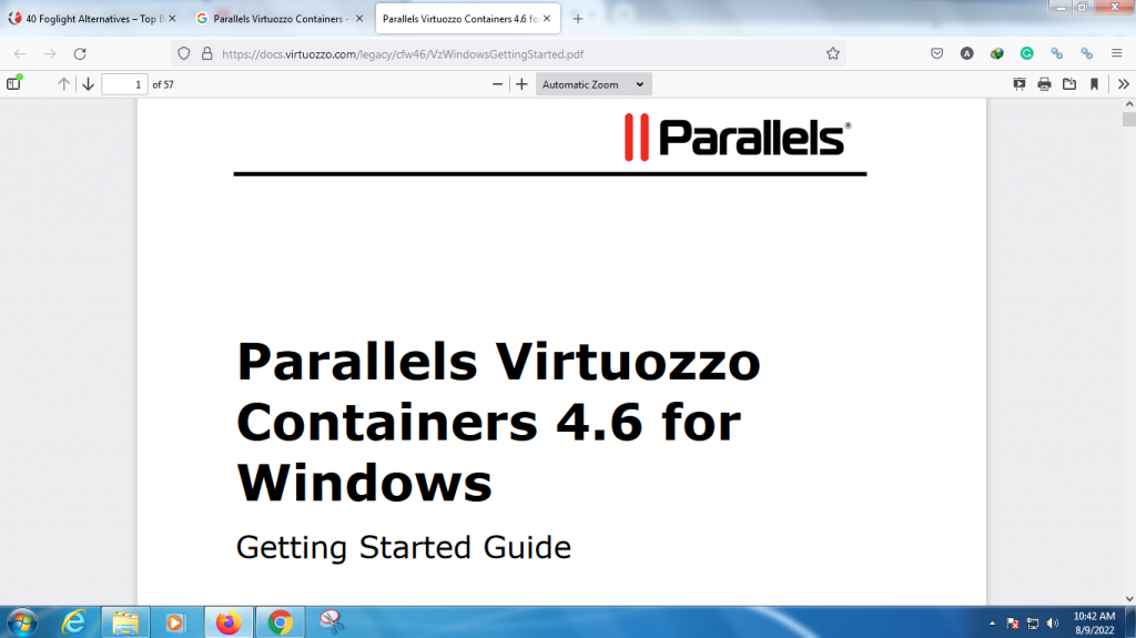 Parallels Virtuozzo Containers 