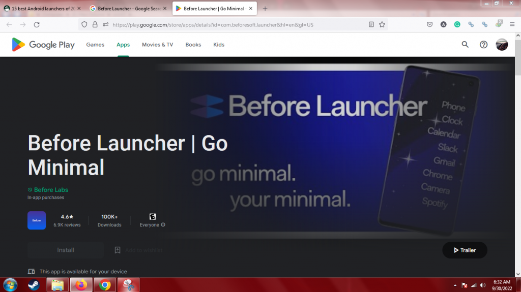 Before Launcher