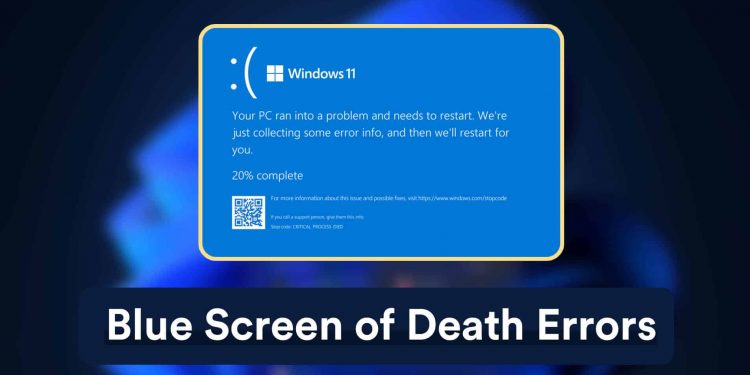Blue Screen of Death Errors