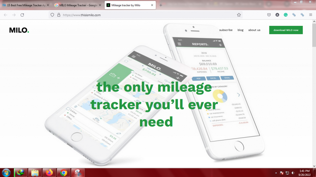 MILO Mileage Tracker