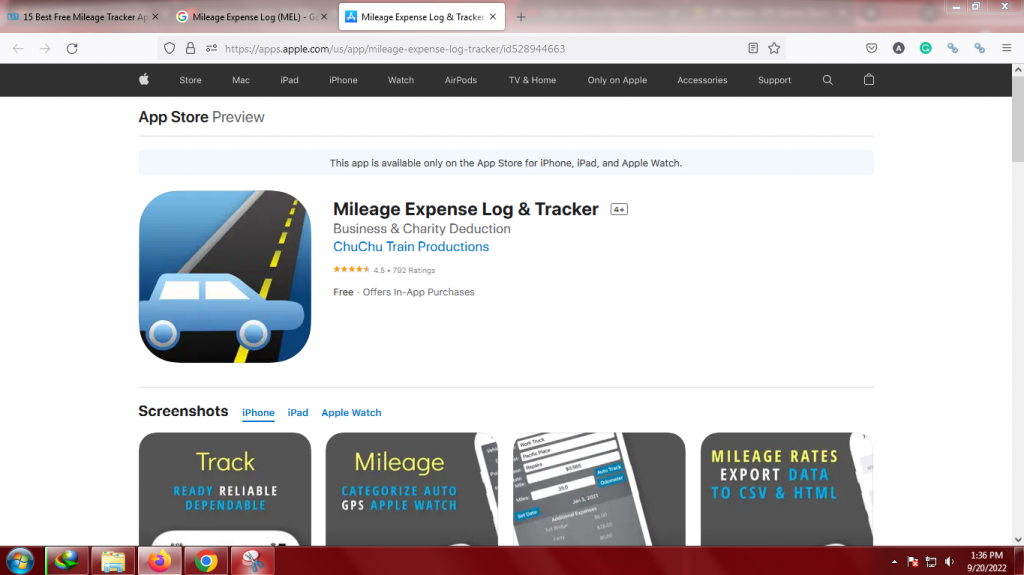 Mileage Expense Log (MEL)