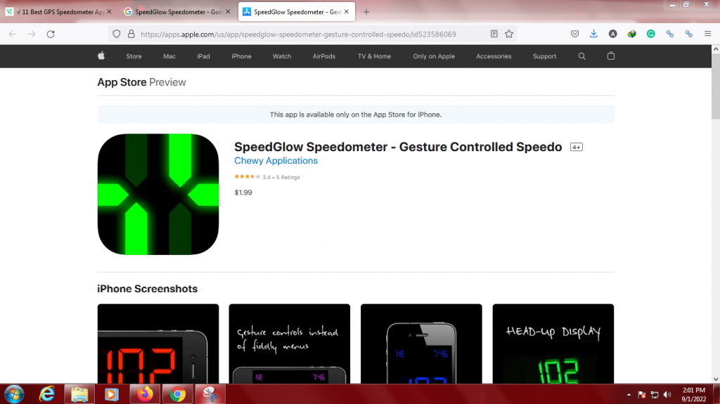 SpeedGlow Speedometer