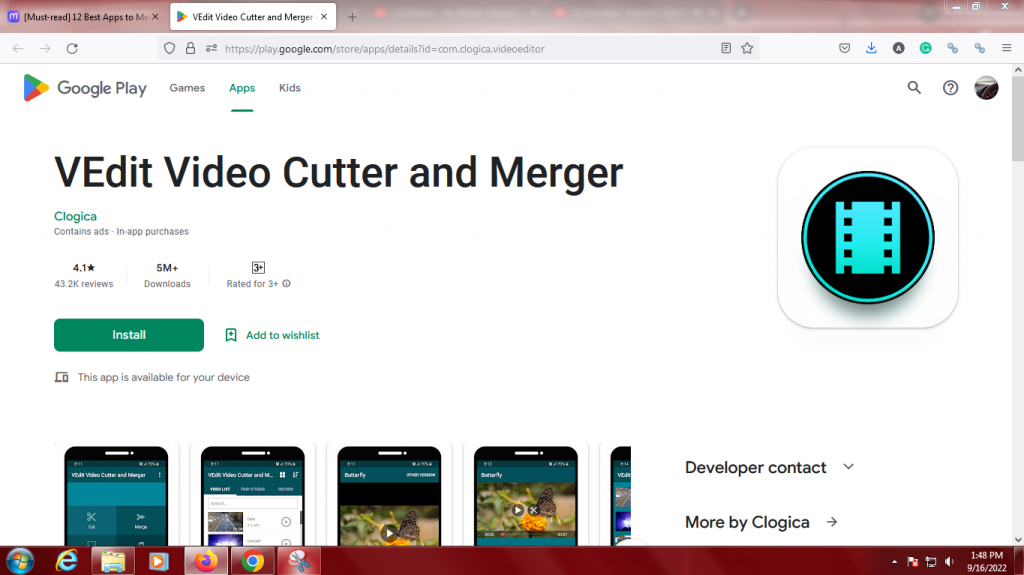 VEdit Video Cutter and Merger