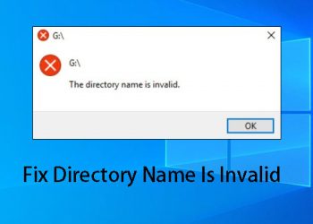 'Directory Name is Invalid’