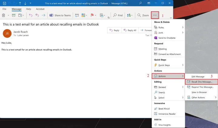 How to Recall an Email in Outlook: Windows and Mac Guide
